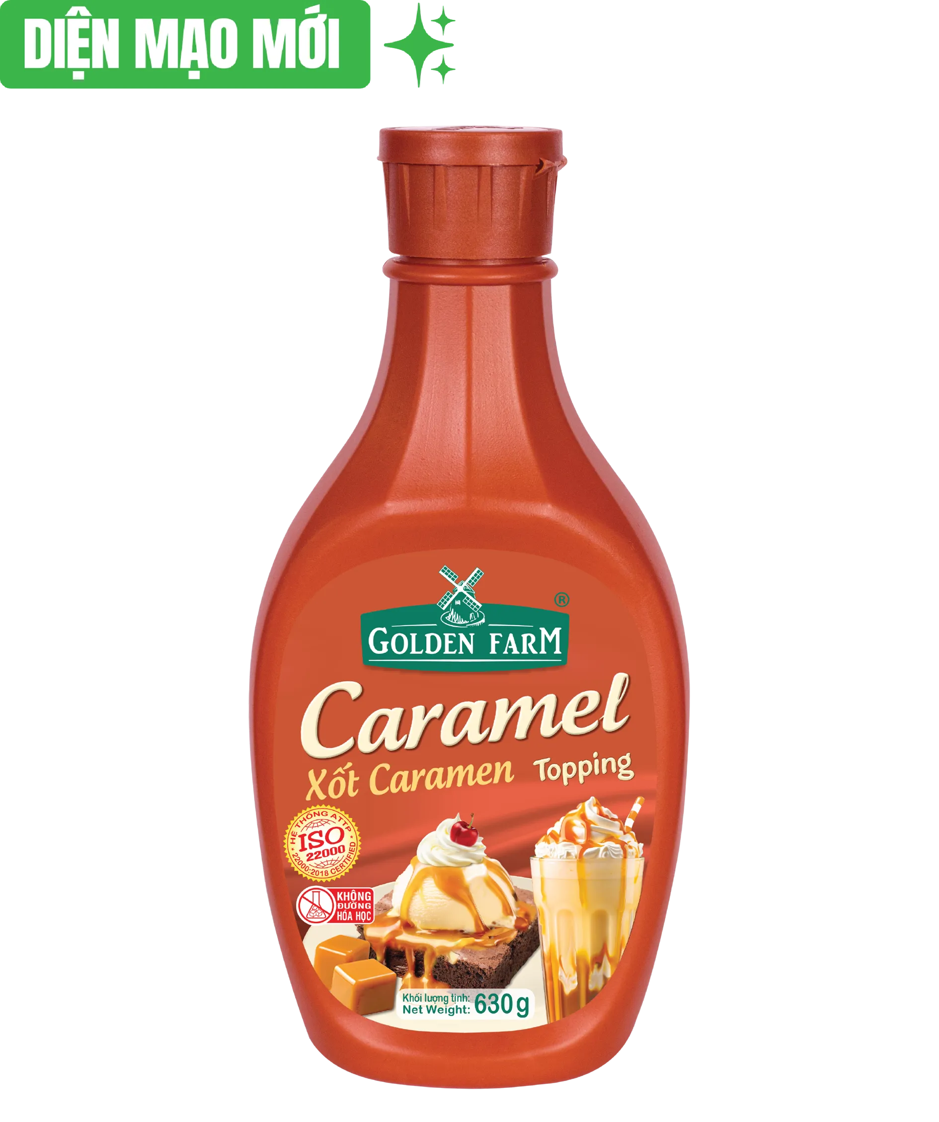 Xốt Topping Caramel Golden Farm