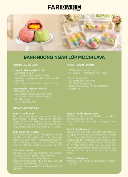 Bí Quyết Làm Bánh Nướng Ngàn Lớp Mochi Lava Cực Hot Cho Mùa Trung Thu 2026